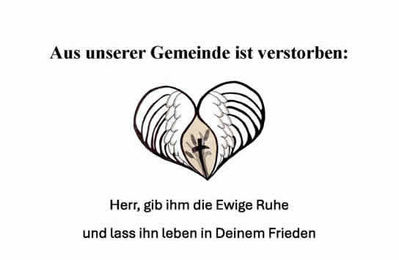Verstorbene aus unserer Gemeinde